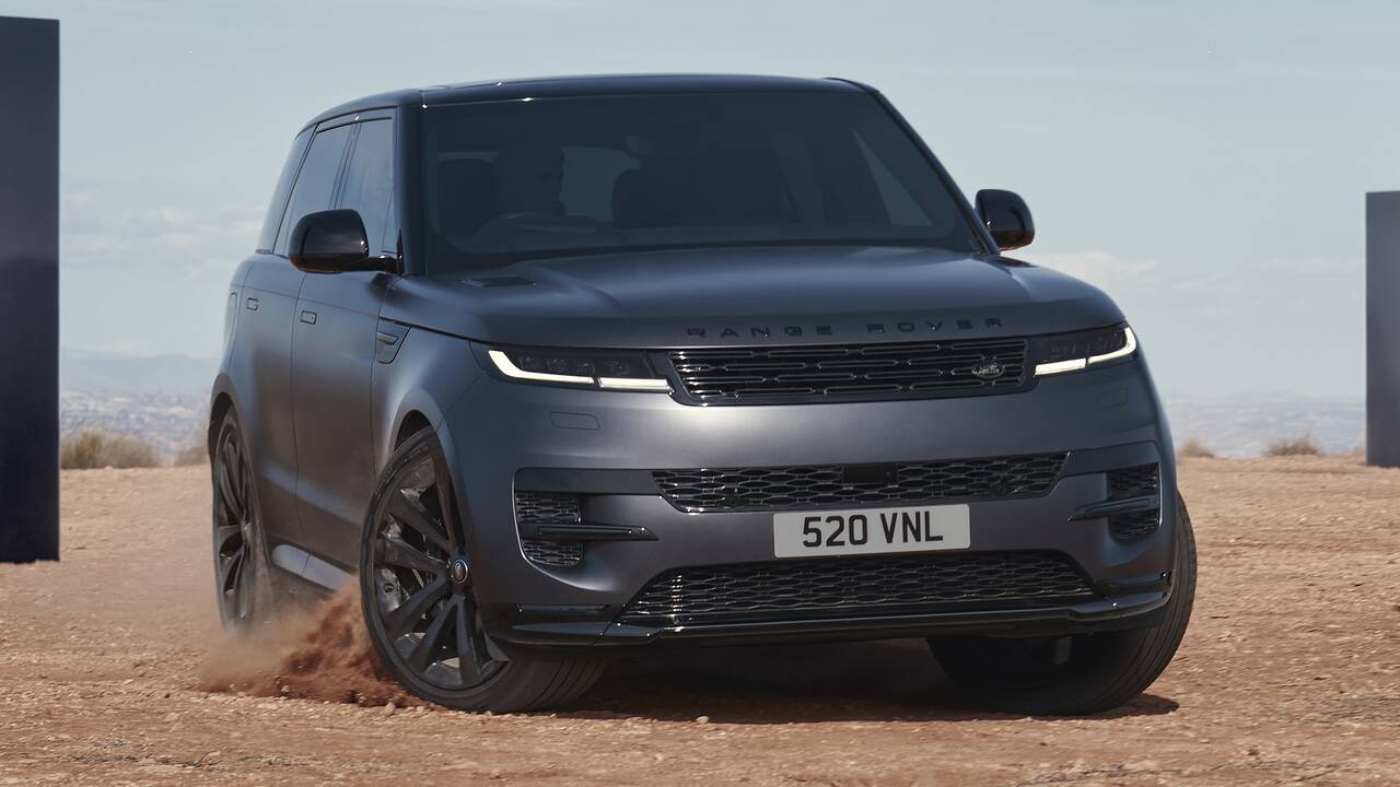 2025 Land Rover Range Rover Sport Stealth driving front view