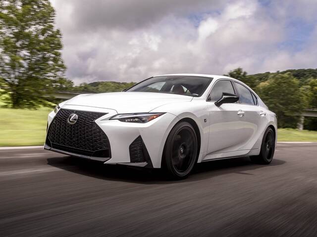 2024 Lexus IS driving front view
