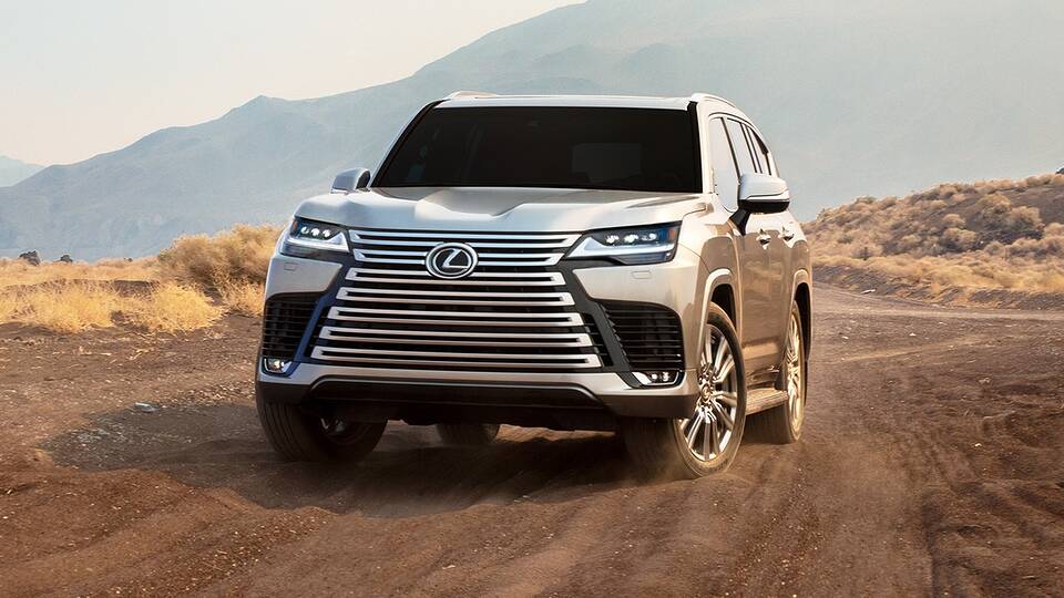 2024 Lexus LX 600 driving off-road