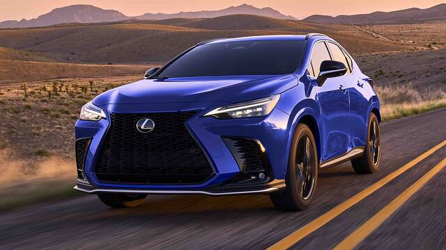 2025 Lexus NX 450h+ driving front view