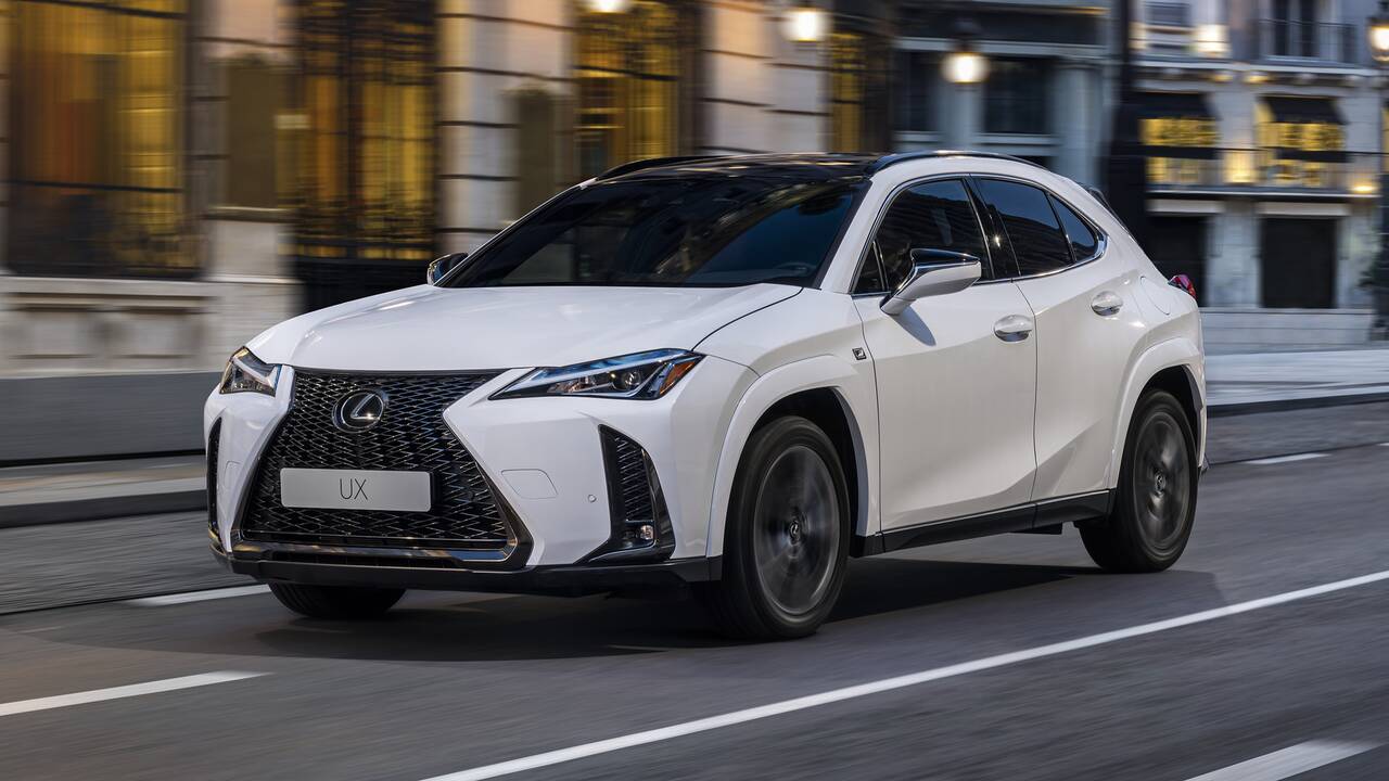 2024 Lexus UX 250h F Sport driving front view