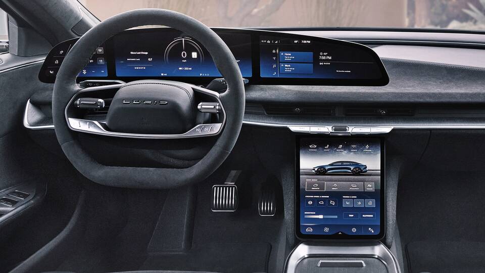 2025 Lucid Air front interior - dashboard