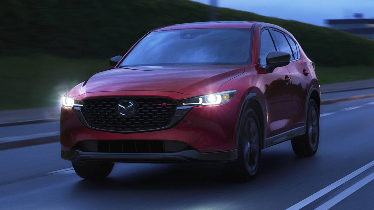 2024 Mazda CX-5 driving front view