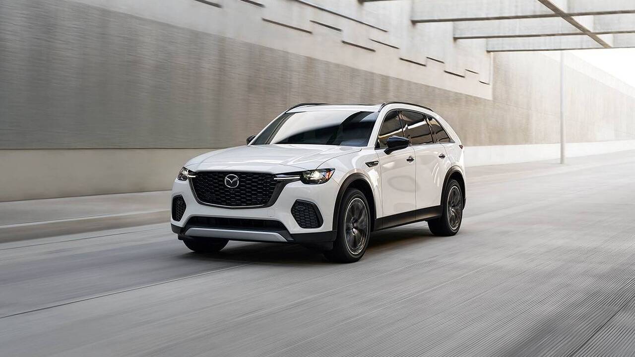 2025 Mazda CX-70 PHEV driving front view