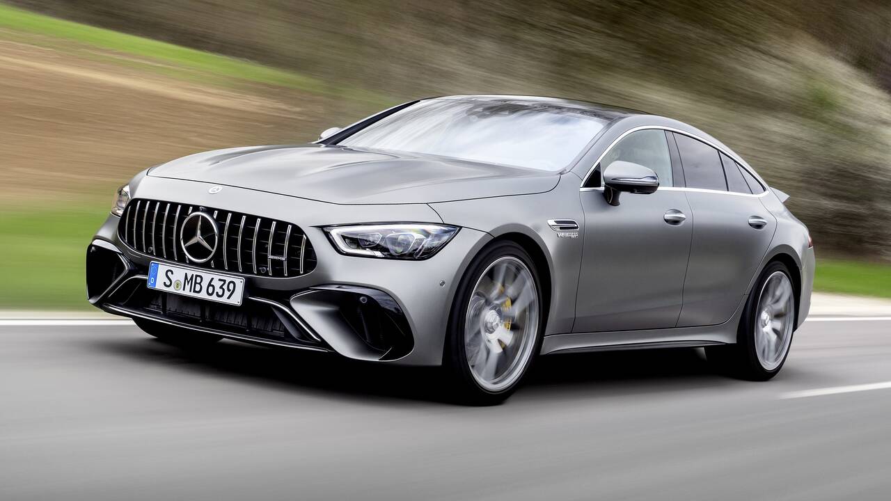2024 Mercedes-Benz AMG GT 4-Door driving front view