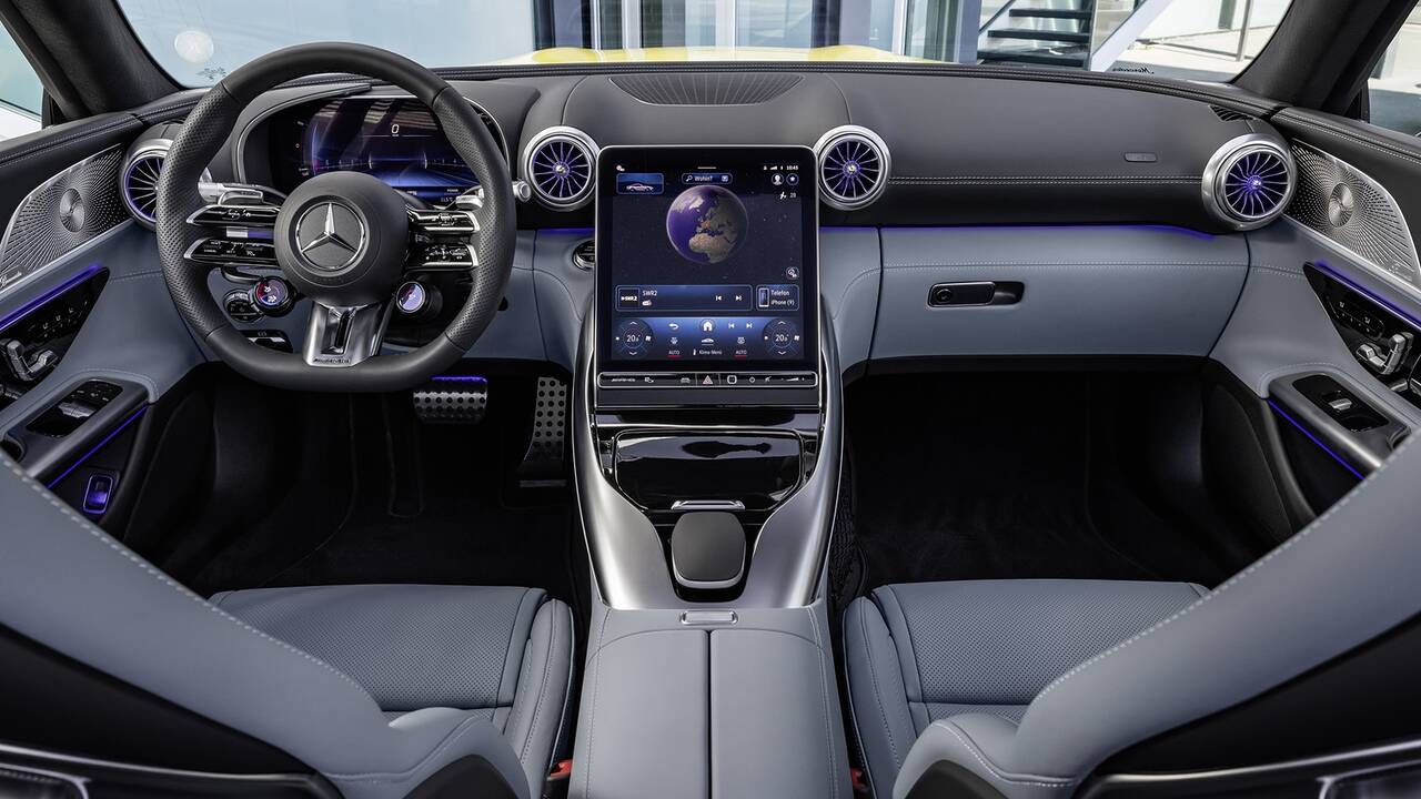 2025 Mercedes-Benz AMG GT front interior dashboard