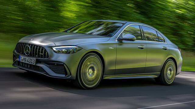 2025 Mercedes-Benz AMG C43 driving side view
