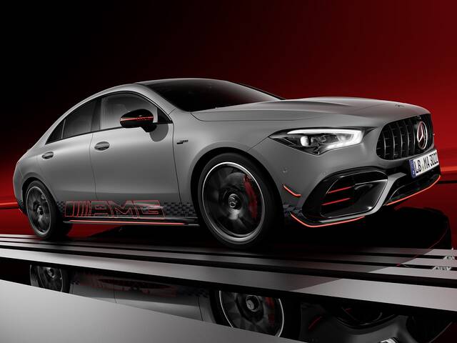 2024 Mercedes-Benz CLA AMG 45 S driving front view