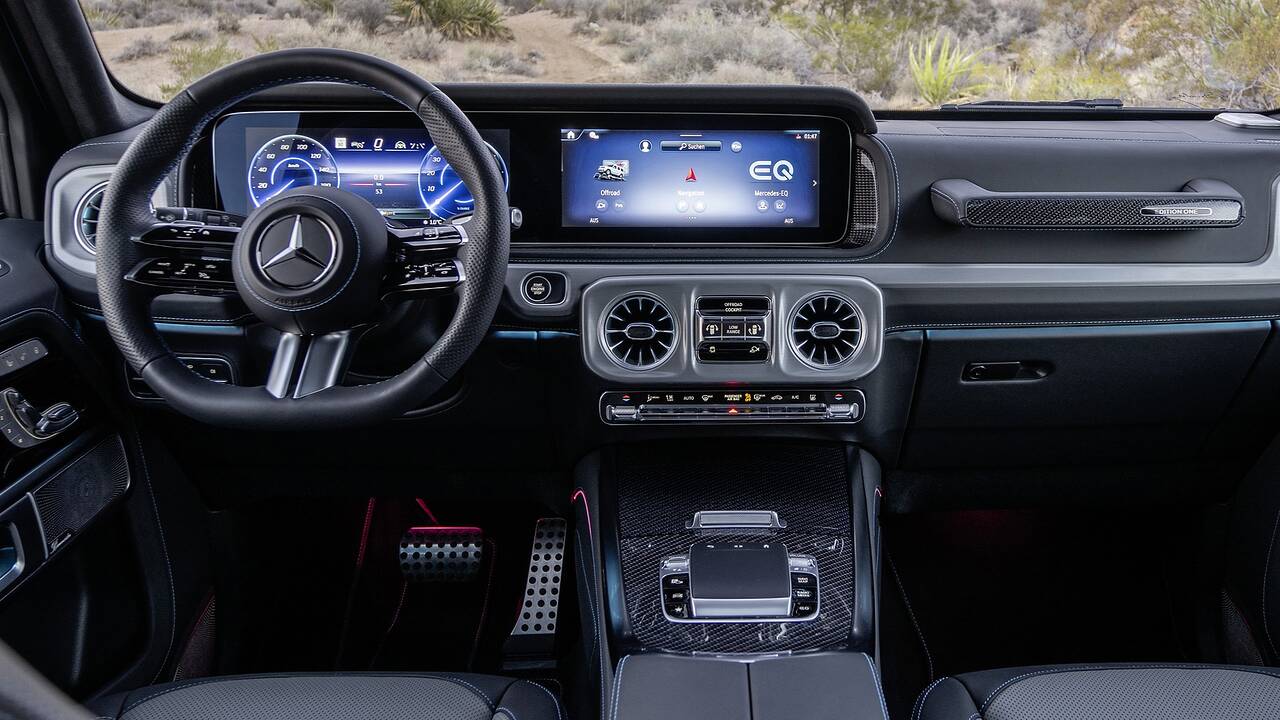 2025 Mercedes-benz G-Class EV front interior - dashboard