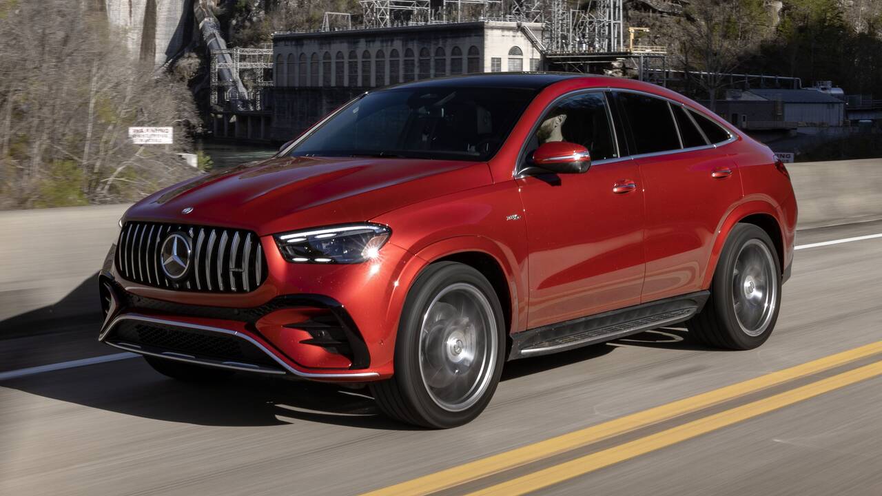 2025 Mercedes-Benz AMG GLE 53 Coupe driving front view