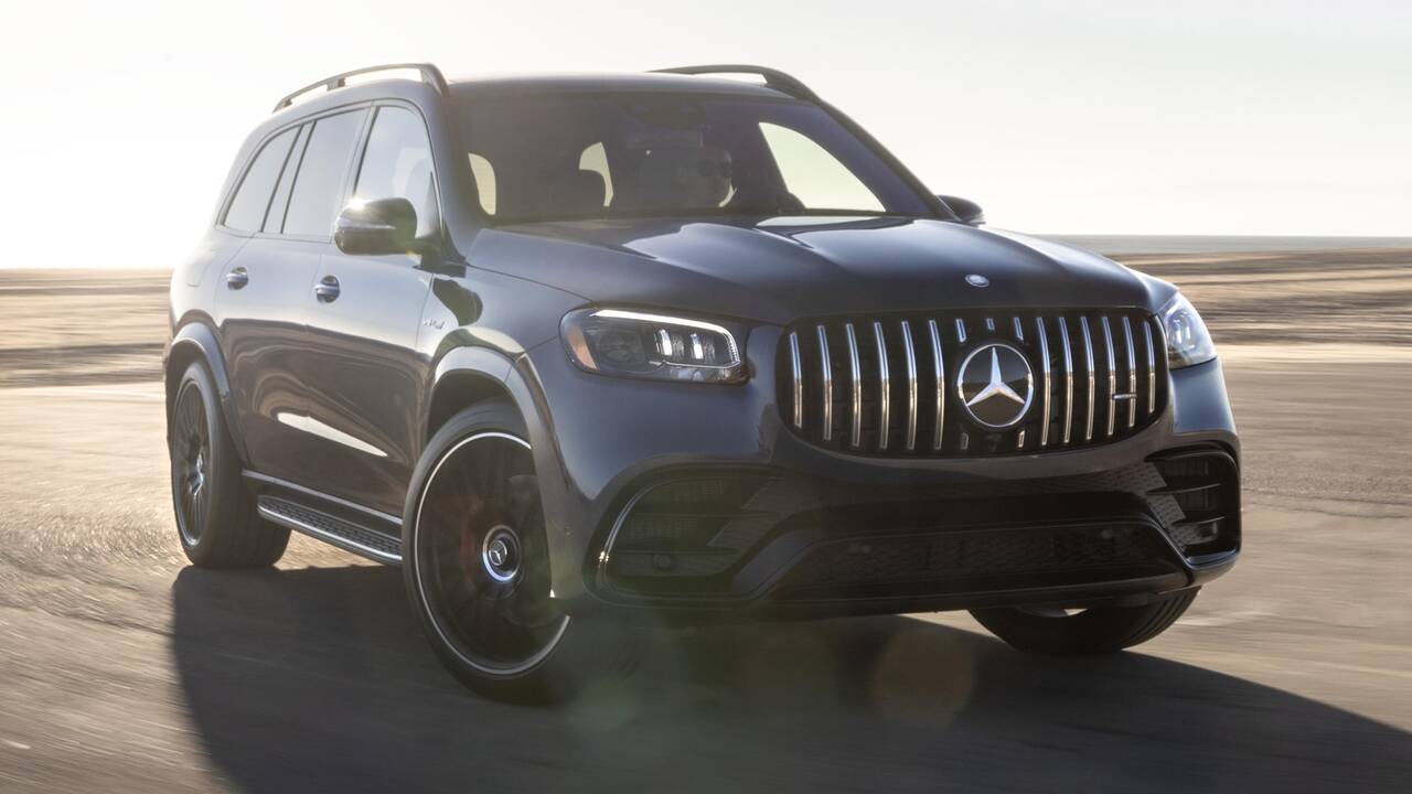 2024 Mercedes-Benz AMG GLS 63 driving front view