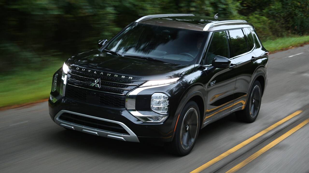 2024 Mitsubishi Outlander PHEV driving front view