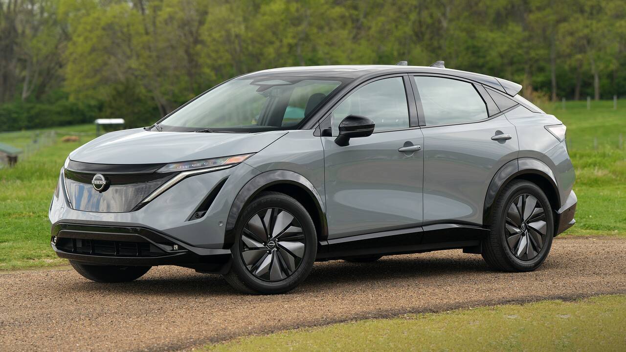 2025 Nissan Ariya parked front side view