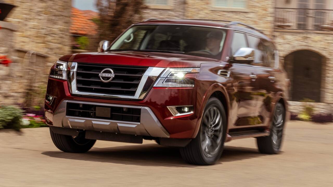 2024 Nissan Armada driving front view