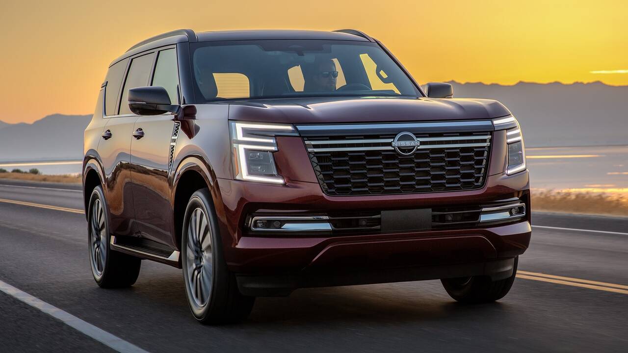 2025 Nissan Armada driving front view