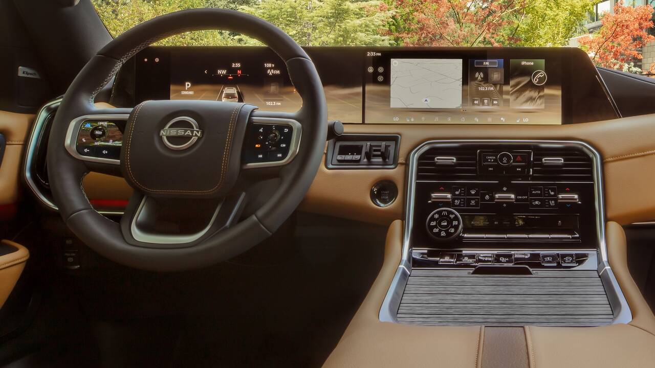 2025 Nissan Armada front interior - dashboard