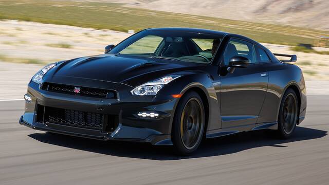 2024 Nissan GT-R driving front view