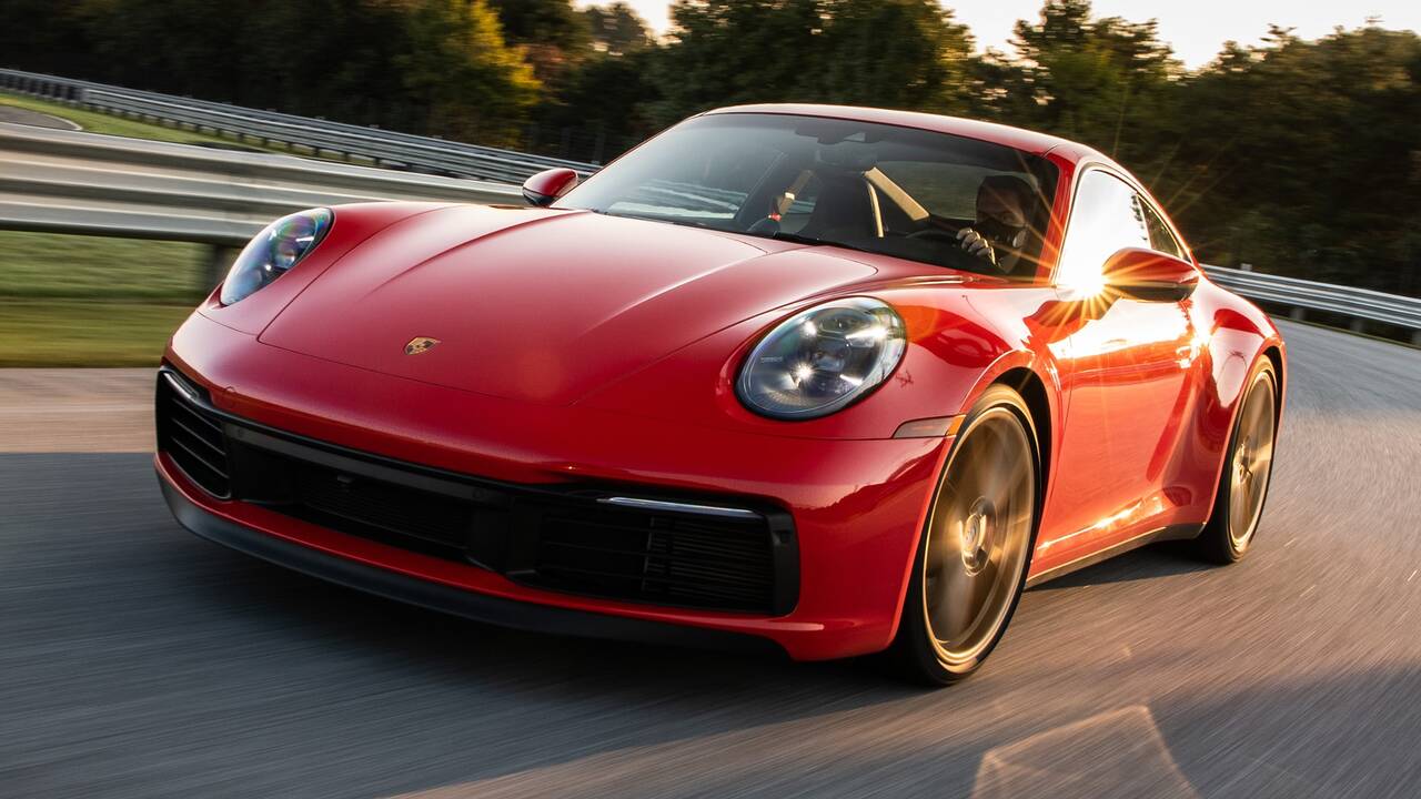 2024 Porsche 911 Carrera S driving front view
