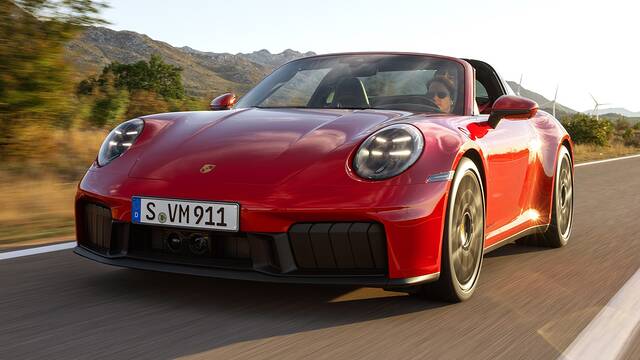 2025 Porsche 911 GTS Targa driving front view