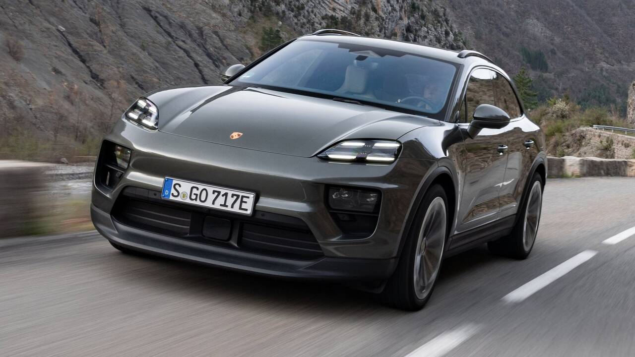 2024 Porsche Macan Electric driving front view