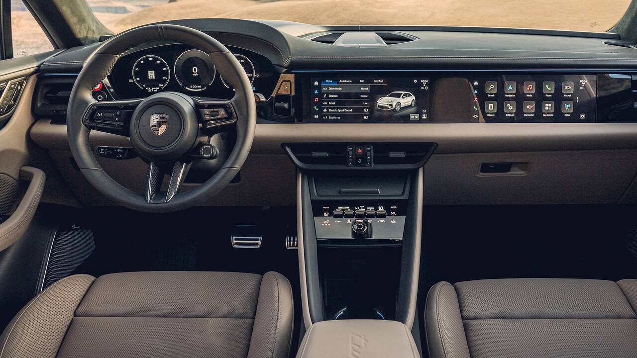 2025 Porsche Macan Electric front interior - dashboard