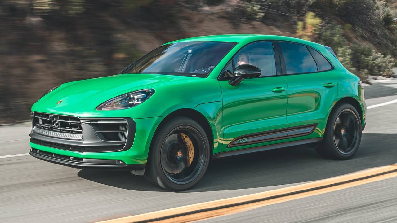 2024 Porsche Macan GTS driving front view