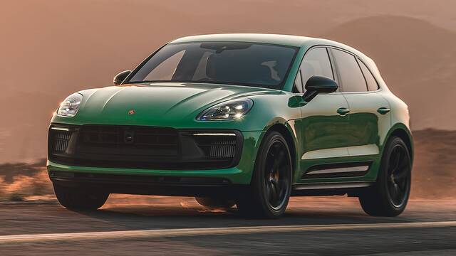 2025 Porsche Macan GTS driving front view