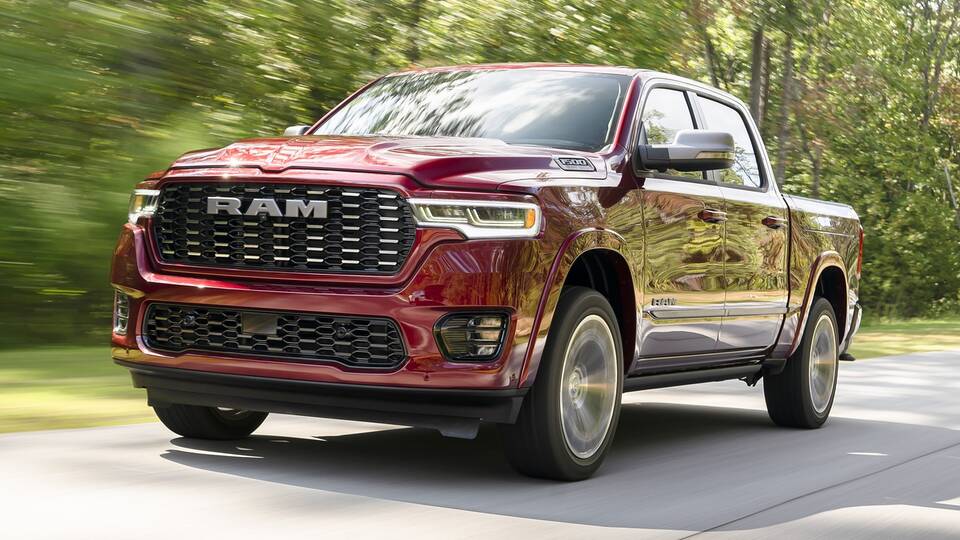 2025 Ram 1500 driving front view