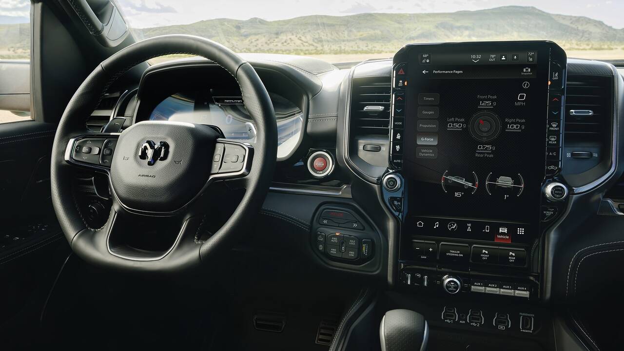 2025 Ram 1500 RHO front interior and dashboard