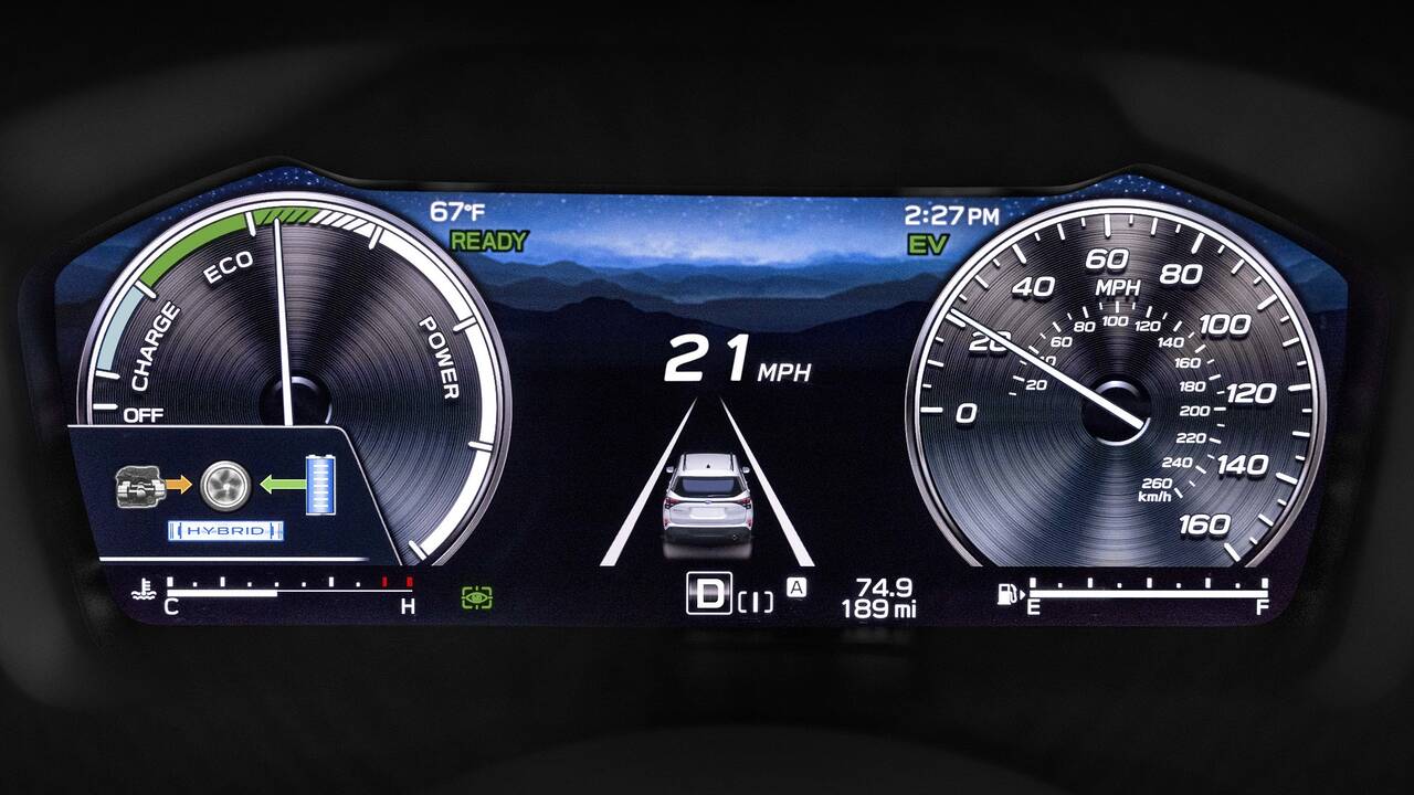 2025 Subaru Forester Hybrid gauge cluster