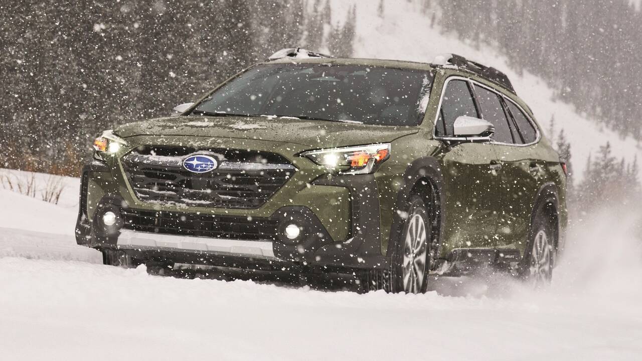 2024 Subaru Outback driving front view
