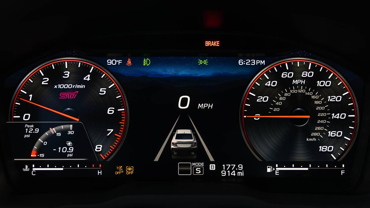2025 Subaru WRX TS instrument panel