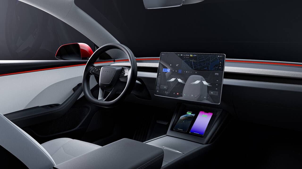 2025 Tesla Model 3 front interior - dashboard