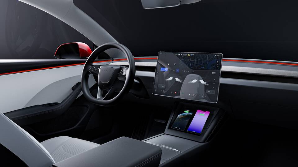 2025 Tesla Model 3 front interior - dashboard