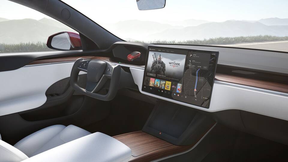 2025 Tesla Model S front interior - dashboard