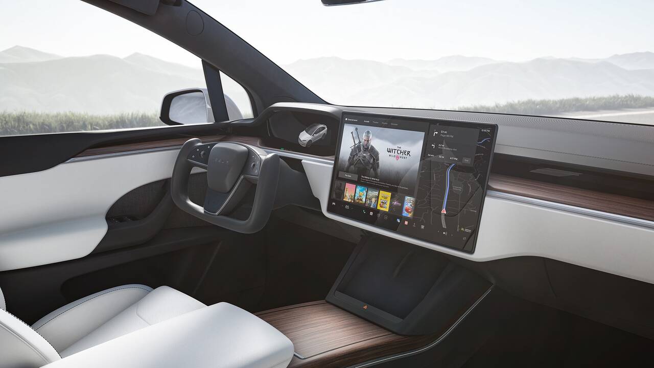 2025 Tesla Model X front interior - dashboard