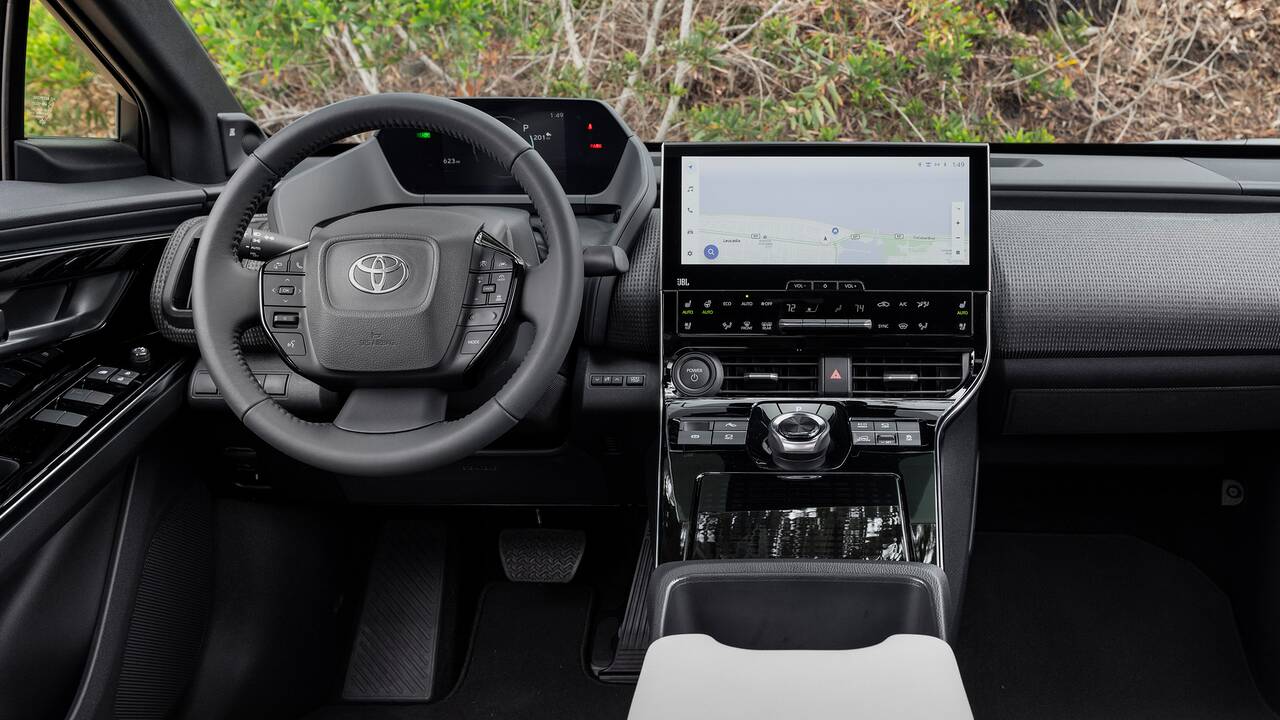 2025 Toyota bZ4X front interior - dashboard