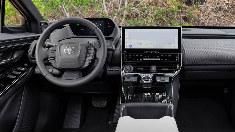 2025 Toyota bZ4X front interior - dashboard