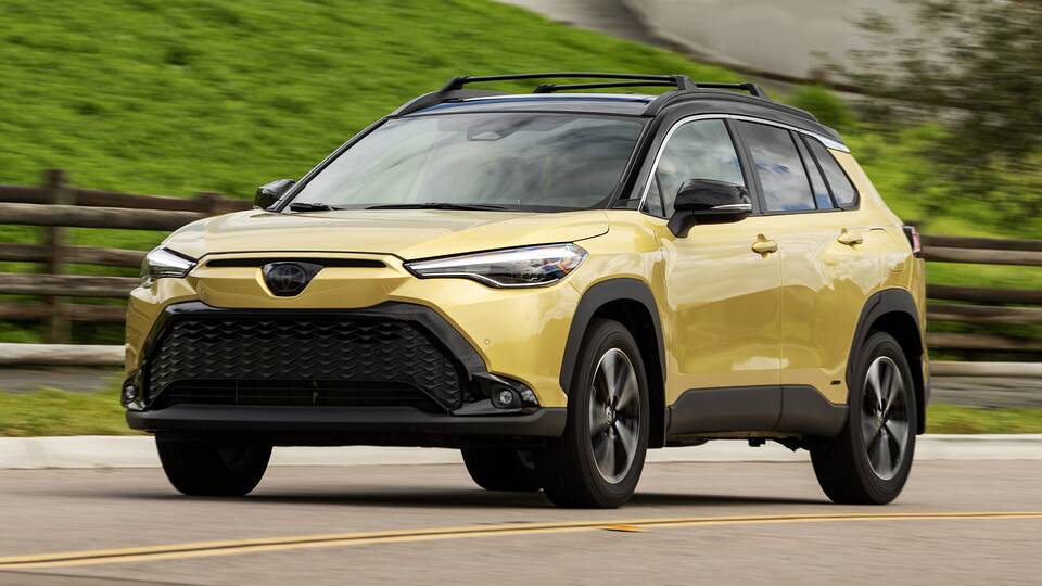 2024 Toyota Corolla Cross Hybrid driving front view