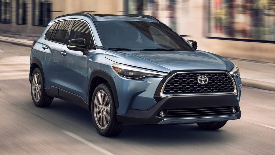 2025 Toyota Corolla Cross driving front view