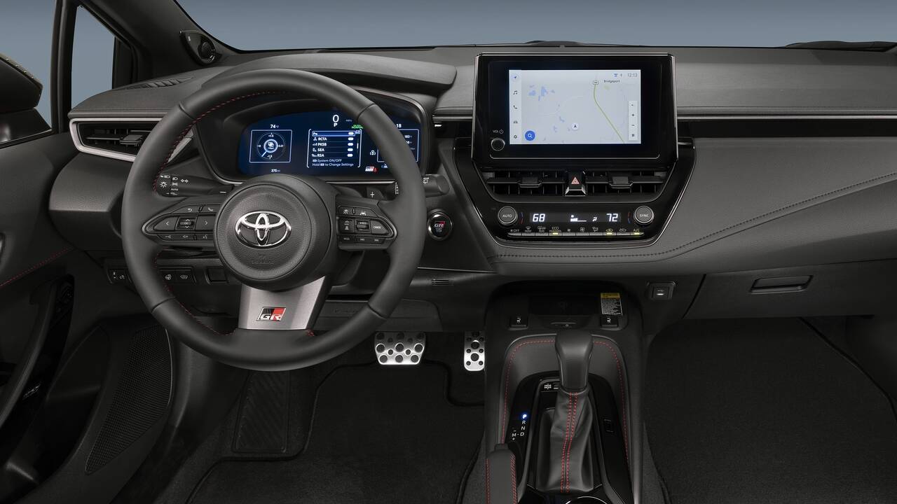 2025 Toyota GR Corolla front interior - dashboard