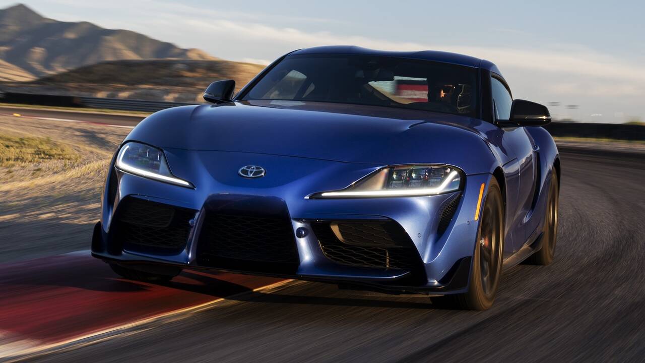 2025 Toyota GR Supra driving front view