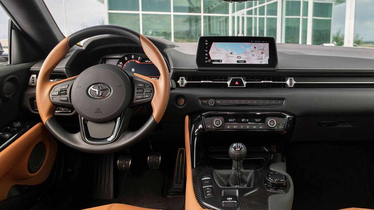 2025 Toyota GR Supra front interior - dashboard