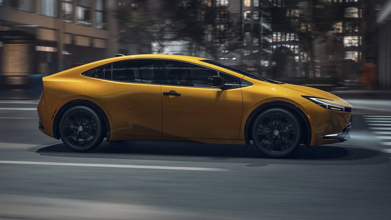 2025 Toyota Prius Nightshade driving side view