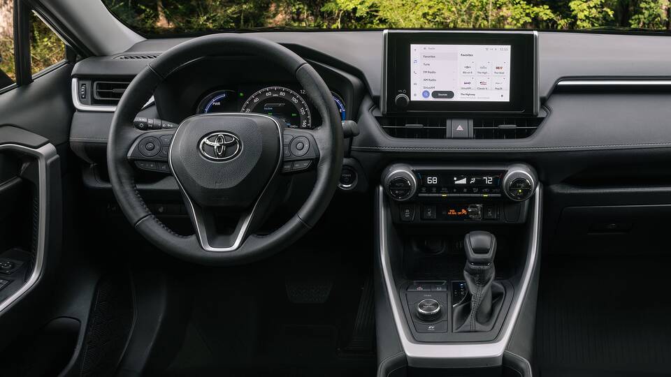 2025 Toyota RAV4 Hybrid Woodland front interior - dashboard