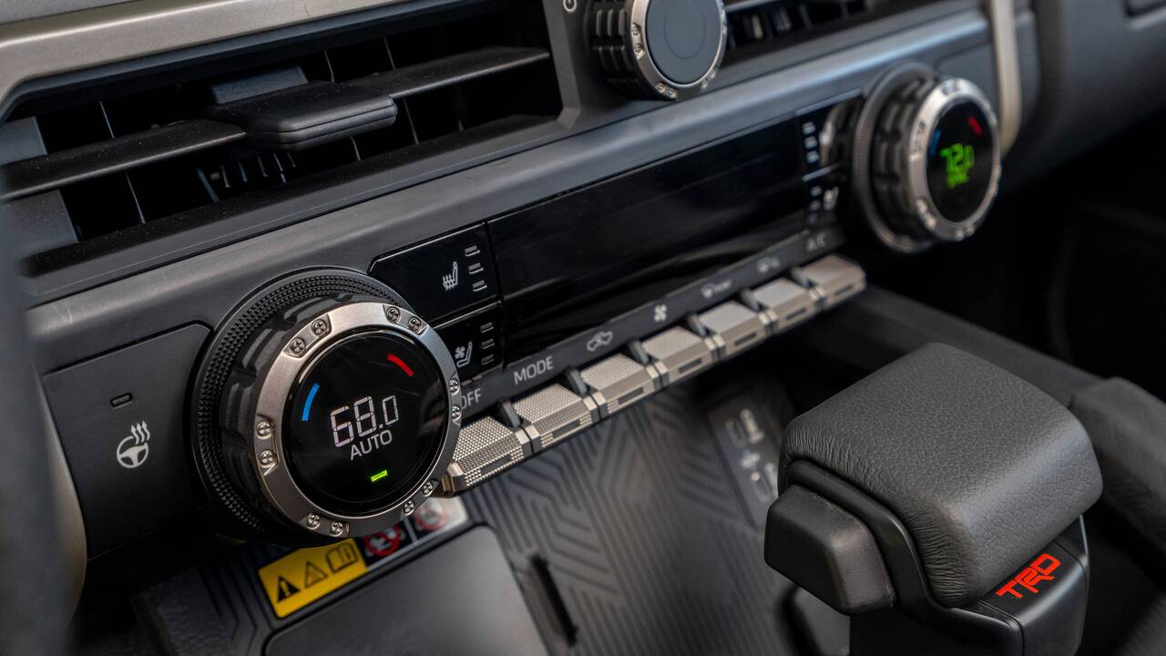 2024 Toyota Tacoma climate controls closeup