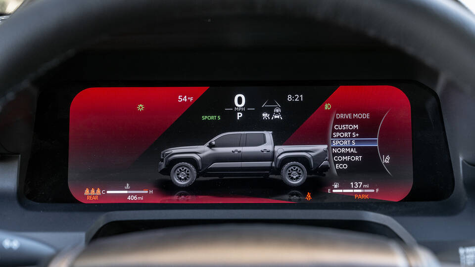 2024 Toyota Tacoma digital instrument panel