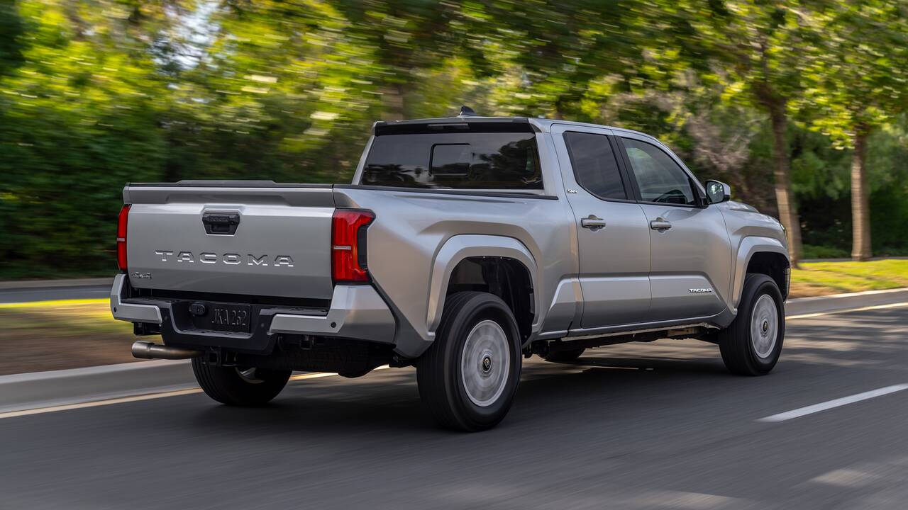 2024 Toyota Tacoma SR5 driving rear view