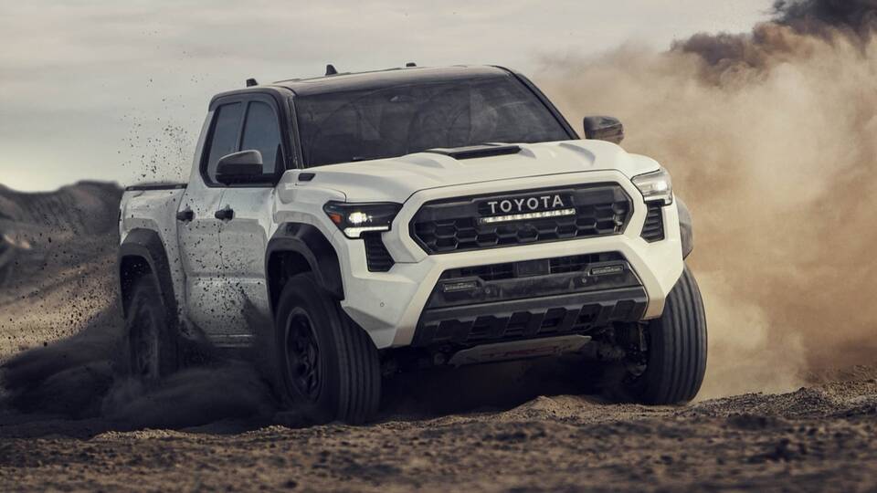 2024 Toyota Tacoma TRD Pro driving off-road