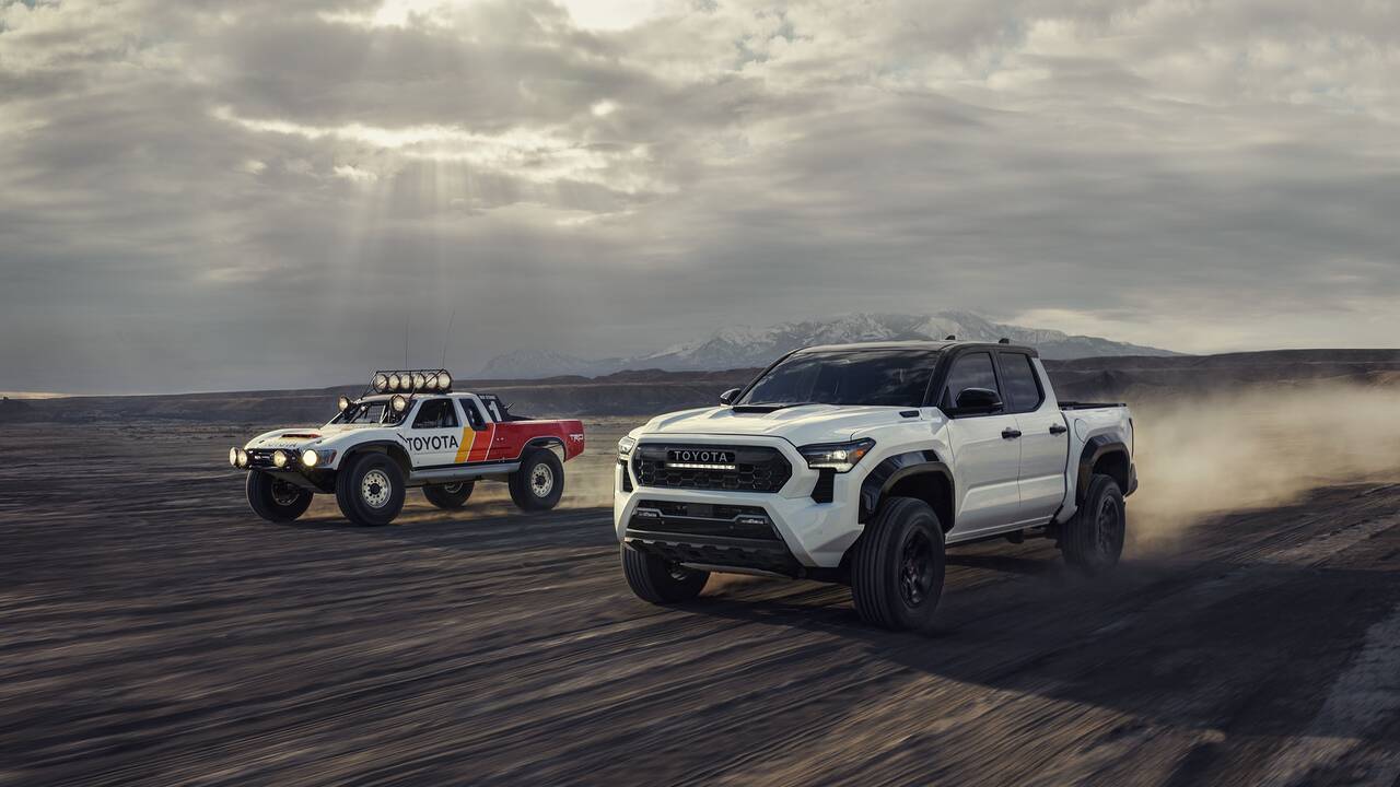 2024 Toyota Tacoma high-speed desert driving